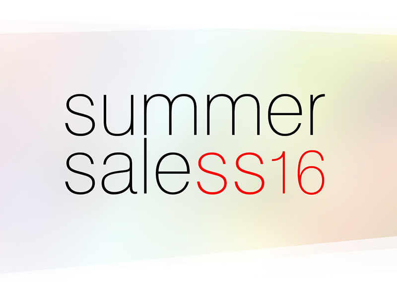 Summer 2016 Sales