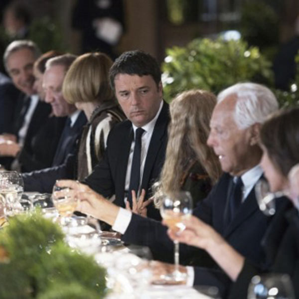 Pranzo di apertura con Renzi